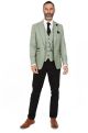 Cavani Caridi Sage Check suit with contrast navy trousers