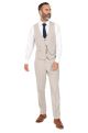 Jenson Samuel Alnwick Navy Jacket with contrast stone waistcoat & trousers