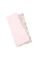 Two tone pastel pink floral cotton tie & Pocket square set