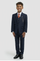 Cavani Kids Boys Caridi Navy Three piece Suit
