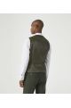 Skopes Jude Olive Suit Waistcoat Tweed Herringbone