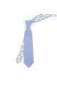 Two Tone Pastel blue floral cotton tie