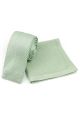 Knitted Pastel green Tie & Pocket Square set