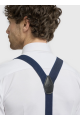Plain Navy Braces