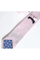 Light Pink Paisley Lining tie & pocket square set