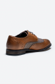 Cavani Oliver Tan tweed Brogue Leather shoe