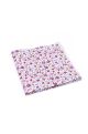 Purple floral cotton classic mens bow tie & pocket square set