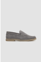 Cavani Breezy Grey Slip-On Suede Loafers