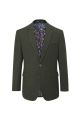 Jude Suit Olive Tailored Jacket Tweed Herringbone