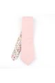 Two Tone Pastel Pink  & Fuchsia floral cotton tie & Pocket square set