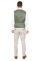Sage Suit with Contrast Stone Trousers