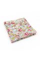 Multicoloured floral cotton classic mens tie & pocket square set