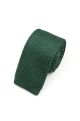 Knitted Emerald green Tie & Pocket Square set
