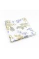 White & Sage floral cotton classic mens tie & pocket square set