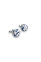 Dusky Blue floral cotton classic mens tie, cufflink & pocket square set