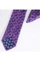 Marc Darcy Purple Bubble Lining tie, pocket square set