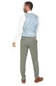 Sage Suit with Contrast Stone Waistcoat