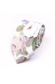 Rose Floral Tie, Pocket Square & Silver Tie Clip Gift Set