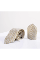 Stone Bubble Lining tie & pocket square set