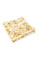 Peach floral cotton classic mens bow tie & pocket square set