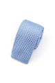 Knitted Pastel Blue Tie & Pocket Square set
