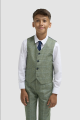 Cavani Kids Boys Caridi Sage Three piece Suit