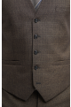 Cavani Caridi Brown Check Three Piece Suit