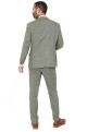 Sage Suit with Contrast Stone Waistcoat