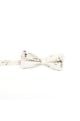 Children's Ivory & Green floral flower cotton mens bow tie