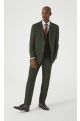 Skopes Olive Green Herringbone Tweed Three Piece Suit