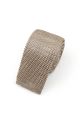 Knitted Stone Tie & Pocket Square set