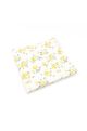 Pastel Yellow floral flower cotton tie & pocket square set
