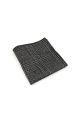 Mens Grey Check Wool Tweed Tie & Pocket square set