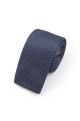 Knitted Grey Tie & Pocket Square set