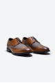 Cavani Oliver Tan tweed Brogue Leather shoe
