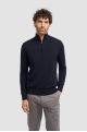 Cavani Ivano crew neck half zip jumper