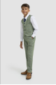 Cavani Kids Boys Caridi Sage Three piece Suit