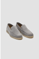 Cavani Breezy Grey Slip-On Suede Loafers