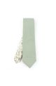 Two Tone Sage Green floral cotton tie