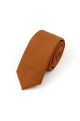 Plain Rust 100% Cotton classic mens tie & pocket square set