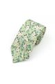 Green & Blue floral cotton classic mens tie & pocket square set