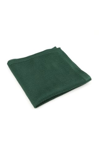 Knitted Emerald Pocket Square