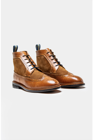 Cavani Bosworth Tan Leather Boots