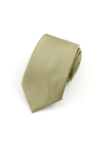 Sage green satin classic mens tie