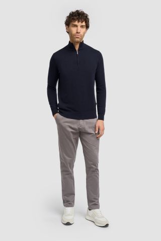 Cavani Ivano crew neck half zip jumper