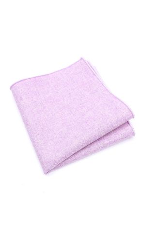 Mens Wool Tweed Lilac Pocket Square
