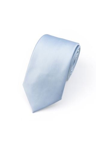 Powder Blue satin classic mens tie