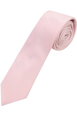 Plain pastel pink satin classic mens tie