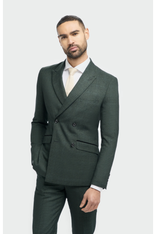 Cavani Caridi Olive Double Breasted Jacket