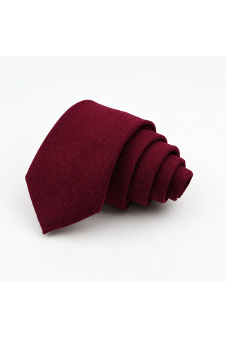 Mens Tweed Wine Woven Tie